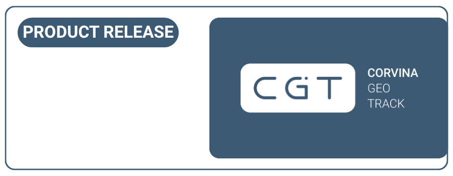 PRODUCT RELEASE - CGT - Corvina Geo Track